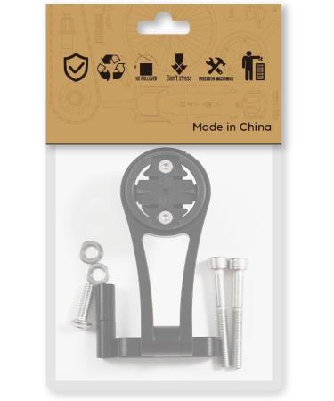 CNC Bicycle Computer Bracket for Garmin | Adjustable Stem Holder for Edge 200 500 510 800 810 1000 1033 - Black - Buy Online on GoSupps.com