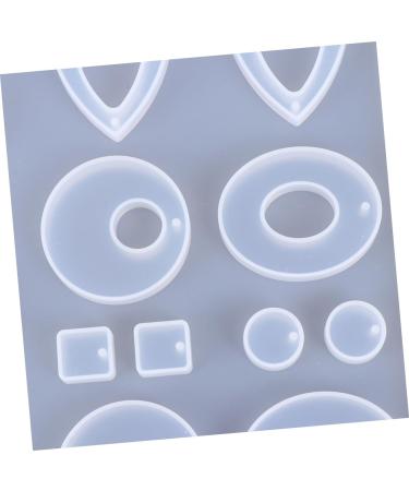NUOBESTY DIY Jewelery Molds 1pc Epoxy Silicone Pendant Jewelry Studio Making for Eardrop Home DIY White Creative Mold Crystal White 16.8x15.8cm - Buy Online on GoSupps.com
