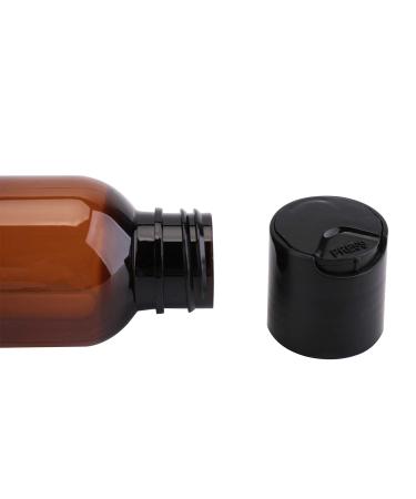 Bekith 16 Pack 8oz Amber Plastic Bottles with Disc Top Flip Cap - BPA-Free Refillable Containers for Shampoo, Lotions, Body Soap, Creams - Buy Online on GoSupps.com
