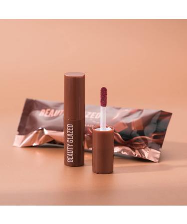 Buy Beauty Glazed Chocolate Lipstick - Waterproof Matt Lip Glaze in Dark Brown | Sexy Red Lips Makeup - Buy Online on GoSupps.com