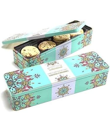 Farmhouse Luxury Finest Butter Biscuits Salted Caramel Gift Tin - 225 Grams Perfect for Gifting Mothers day Fathers Day Anniversary Thank you Easter Christmas Day All Occassions - Buy Online on GoSupps.com