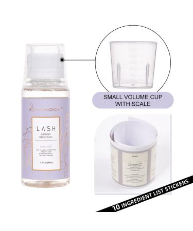 Eyelash Cleaning Shampoo Concentrate for Extensions | K-Lavender 80ml | Foam Cleaner & Lash Shampoo - Buy Online on GoSupps.com