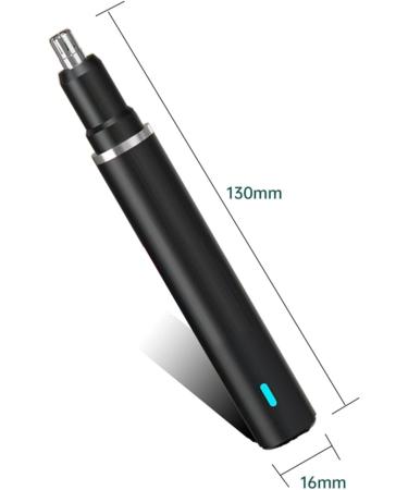 TEMKIN Electric Nose Hair Trimmer | Professional Painless Ear & Nose Hair Removal Clipper | Black Hair Shaver & Brow Trimmer - Buy Online on GoSupps.com