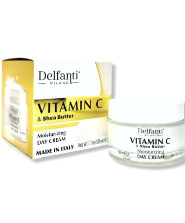 Delfanti-Milano Vitamin C & Shea Butter Moisturizing Day Cream - Face & Neck Moisturizer - Made in Italy | International Shipping Available - Buy Online on GoSupps.com
