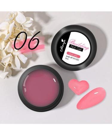 15ml Nail Acrylic Hard Gel Pink White Clear Crystal UV Tips Enhancement Quick Extend Gel Varnish Nail Art UV Quick Poly Nail Gel - (Color: GY053-06)