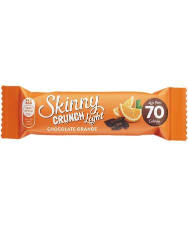 Skinny Crunch 3 x 100g Light Milk Chocolate Orange Bars With Welari Thank You Card Sweet Low 70 Calories Snack (300g) (3PACK) - Buy Online on GoSupps.com