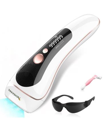 AOHEKANG At-home Laser Hair Removal for Women  IPL Hair Removal Device ICE Permanent Painless Hair Remover for Facial Armpits Bikini Legs  Upgraded to 999 999 Flashes White