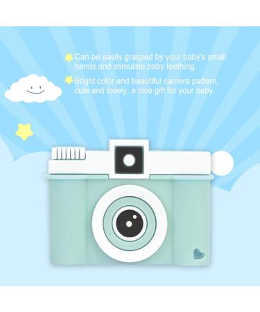 Green Camera Shape Silicone Teething Toy for Baby Toddler | Safe & Soothing Infant Teether - Buy Online on GoSupps.com