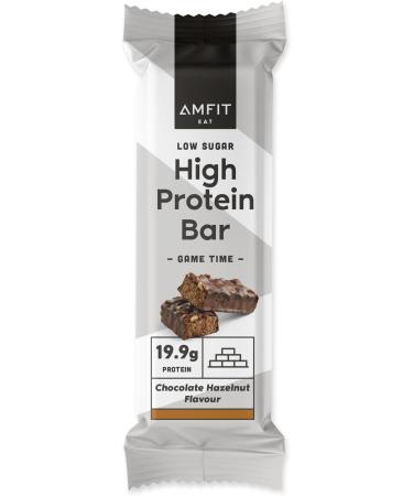Amfit Nutrition Low Sugar High Protein Bars - Chocolate Hazelnut Flavor 720g 12 Pack | Ideal for Healthy Snacking - Shop Internationally - Buy Online on GoSupps.com