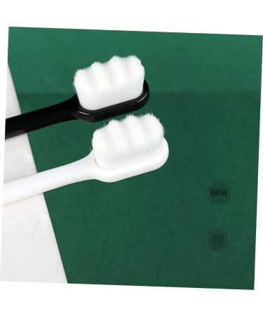 Tovinanna Travel Toothbrush Set - 2 Ultra-Fine Portable Toothbrushes for Couples & Kids - Compact Tooth Cleaning Brushes - Buy Online on GoSupps.com
