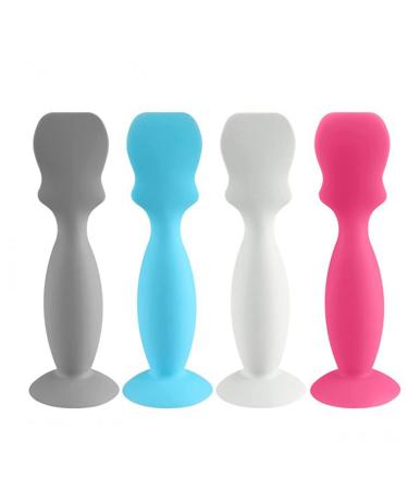 Creoqiji bathing toy 18 months 4-pack baby brush spatula applianator silicone-baby-past spatula for babies fine motor skills (gray one size) unit size gray