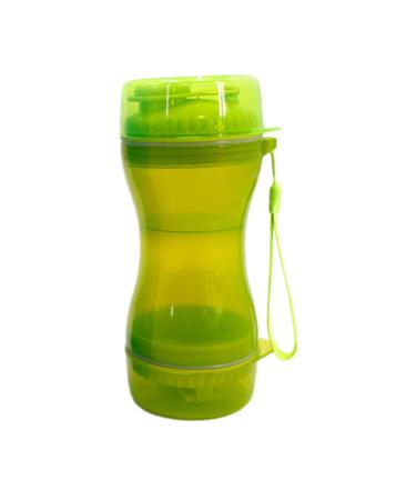 Nocapam dog travel water bottle leakage-proof portable puppy dispenser |Double Seal Dog water cups for hiking traveling walking camping outdoor green