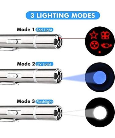 TAIMEI Cat Toys 7 in 1 Function LED Pointer Interactive Cat Toy for Indoor Playing Kitten Toys for Exercising Training Tool for Cat Dog Chaser (9127) - Buy Online on GoSupps.com