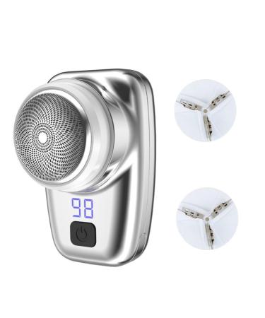 Mini Shaver Portable Electric Razor Waterproof USB Rechargeable Face Shaver for Men Beard