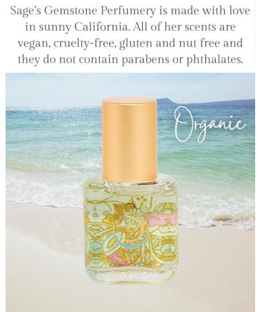 Turquoise Organic Perfume Oil Extract Roll-On by Sage- 1/4 oz Vegan & Cruelty-Free Marine Scent Waterflower Musk Blue Chamomile Grapefruit Turquoise 1/4 oz Extract Roll-On - Buy Online on GoSupps.com