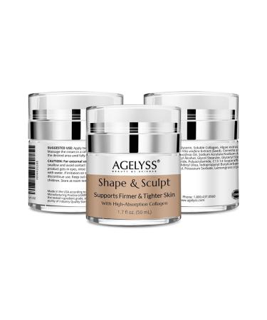 Agelyss Shape & Sculpt - Body Cream - Firm, Plump & Hydrate Skin - Paraben-Free, Cruelty-Free - 1.7 FL OZ - Pack of 1 1.7 Fl Oz (Pack of 1) - Buy Online on GoSupps.com