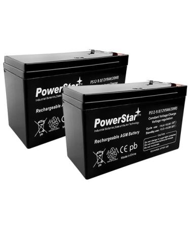 PowerStar-2 pack- 12V 9AH SLA battery/Razor Dirt Quad electric/scooter/offroad/4 wheeler
