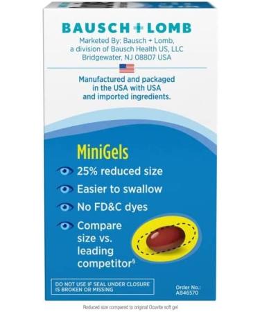 Bausch & Lomb Ocuvite Adult 50+ Eye Vitamin & Mineral - Enhance Eye Health for Adults 50 - Buy Online on GoSupps.com