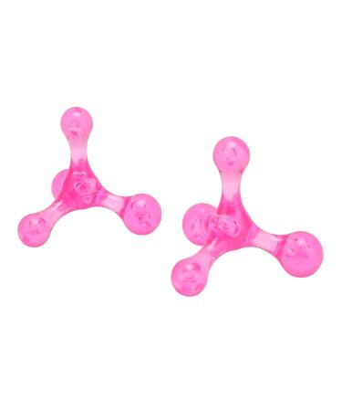 2-Piece Trigger Point Presser Massager Set | 4-Point Massage Roller & Hand Arch Device for Acupressure Relief | Manual Leg & Arm Massager in Pink - International Shipping Available - Buy Online on GoSupps.com