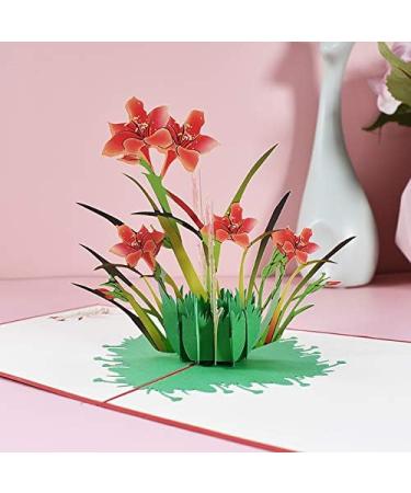 Pop Up Flower Card 3D Daffodil Pop Up Greeting Cards for Mother's Day Spring Father's Day Graduation Birthday Wedding Anniversary Thank You Get Well Sympathy All Occasion - Buy Online on GoSupps.com