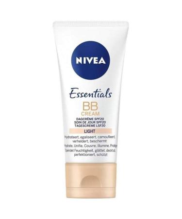 NIVEA Essentials BB Cream SPF 20 Light - 50 ml | Hydrating Lightweight Foundation | International Shipping - Buy Online on GoSupps.com