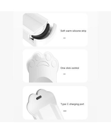 Heated Eyelash Curler T Shaped Design Quick Heating USB Rechargeable Safe and Easy to Use with Temperature Control for Beautifully Curled Lashes (White) - Buy Online on GoSupps.com