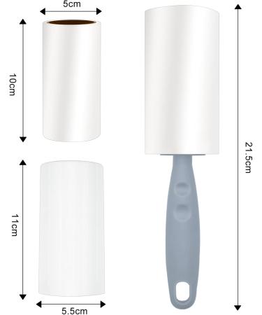 Extra Sticky Foot Roll Lint Roller - 6 Rolls (60 Sheets Each) with Dust Cover | Ideal Pet Hair Remover for Clothing Sofa & Bed - Buy Online on GoSupps.com