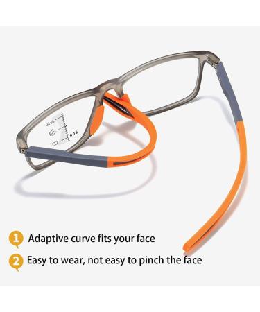 VAKUUM Progressive Multifocus Reading Glasses - Blue Light Blocking Trifocal Eyewear for Reading & Sports (Size 2.0x Transparent) - Shop Internationally - Buy Online on GoSupps.com