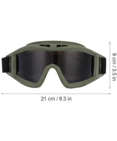 Soluptanisu Tactical Airsoft Glasses - Anti-Fog Military Eye Protection for Paintball & Ski (Green) - Buy Online on GoSupps.com