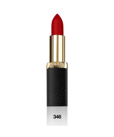 L'Oreal Color Riche Matte Addiction Lipstick 346 Scarlet Silhouette 346 Scarlet Silhouette 1 Count (Pack of 1)