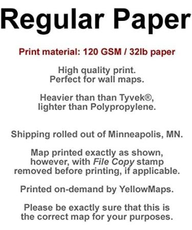 YellowMaps Waxahachie TX topo map  1:24000 Scale  7.5 X 7.5 Minute  Historical  1961  Updated 1963  27 x 23 in Regular Paper - Buy Online on GoSupps.com