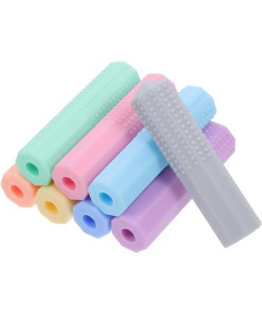 DIYEAH 8pcs Pencil Toppers For Sensory Kids Pencil Caps Chewable Pencil Caps Chewing Brick Tool For Student - Buy Online on GoSupps.com