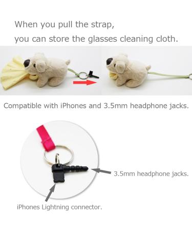 Animal Cleaner Glasses Wipe | Cute Shiba Inu Dog & LCD Cleaner Cloth - Perfect for Easy Cleaning - Buy Online on GoSupps.com