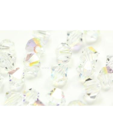100pcs Adabele Austrian 3mm Small Faceted Bicone Crystal Beads Clear AB - Swarovski Compatible Preciosa 5301/5328 SSB302 - Buy Online on GoSupps.com