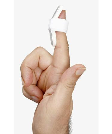 Inbuilt Hook Loop Tape Mallet Finger Splint Silver Universal Size 1 Unit