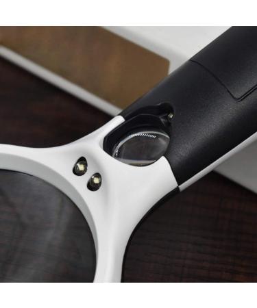 Glass Double Glass Lens Acrylic Lens 3 LED Lights Reading Magnification Identification Good Times - Buy Online on GoSupps.com