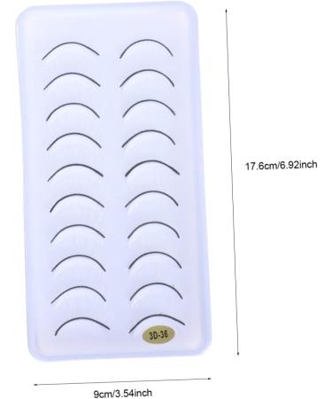 Didiseaon 20 Pairs False Eyelashes Reusable Eyelash Makeup Eyelashes Headband Shiny Eyeliner Carnival Makeup Supplies False Eyelashes Soft Artificial Lengthen Ms White - Buy Online on GoSupps.com