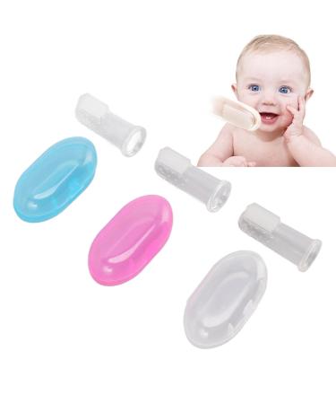 6-Part Silicone Finger Toothbrush Set for Babies | Safe & Gentle Oral Hygiene Training with Storage Box - Buy Online on GoSupps.com