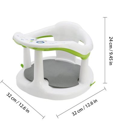 CHUWUJU Baby Bath Seat: Non-Slip Infant Chair with Suction Cups - White | Suitable for Babies 6 Months & Up - Buy Online on GoSupps.com