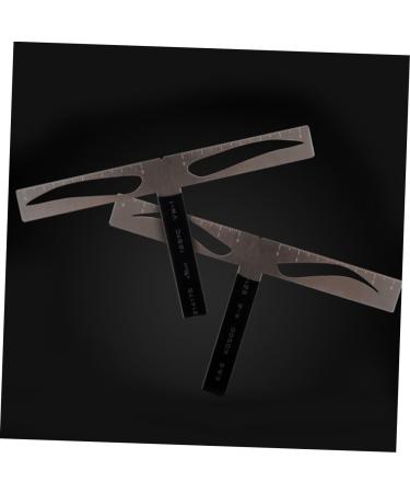 Beavorty 2pcs Eyebrow Ruler Stencil Eyebrow Drawing Tool Brow Stencils Template Balance Positioning Ruler - Buy Online on GoSupps.com
