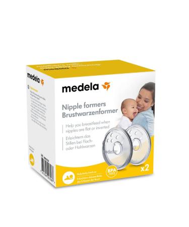 Medela Nipple Former - BPA-Free 2-Pack for Flat/Reverse Nipples | Best Prepping Aid for Breastfeeding - Buy Online on GoSupps.com