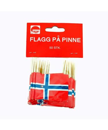 Norway Flag Toothpicks - 50 Pack - Buy Online on GoSupps.com