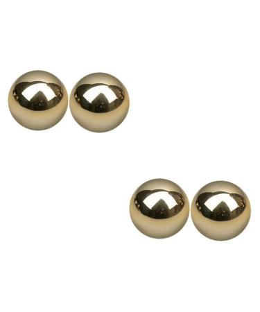 Partykindom 4 pieces of gymnastics ball made of brass portable massage device Chinese baoding balls massage ball Handrolling balls.