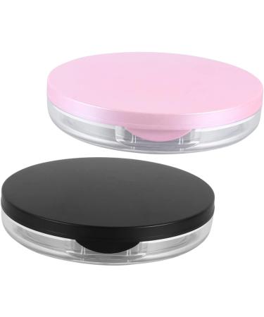 minkissy 8 Sets Powder Puff Storage Box Powder Puff Storage Container Makeup Sponge Holder Circle Mirrors Makeup Sponges Round Makeup Egg Sponge Loose Powder Compact Container Puff Holder - Buy Online on GoSupps.com