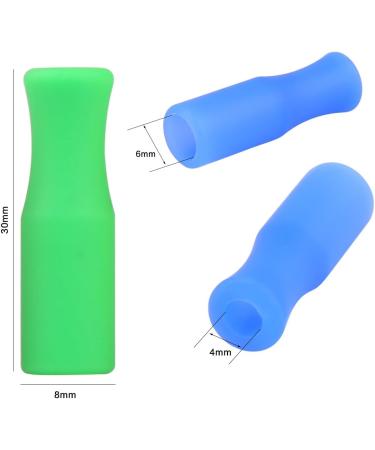12PCS Multicolored Silicone Straw Tips - Food Grade Covers for 1/4 Inch Stainless Steel Straws - 6mm Outdiameter - Eco-Friendly Accessories - Buy Online on GoSupps.com