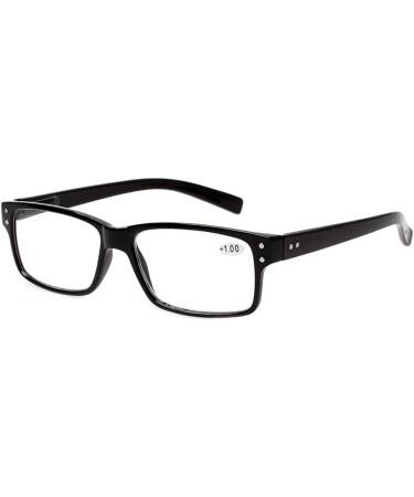 5 Pack Quality Spring Hinge Reading Glasses for Men and Women - Black (2.5x) - Buy Online on GoSupps.com