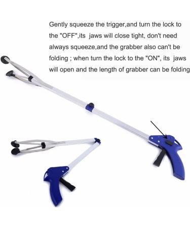U-House Reacher Grabber - 32 Extra Long Folding Mobility Aid Tool for Elderly & Arthritis Assistance - Buy Online on GoSupps.com
