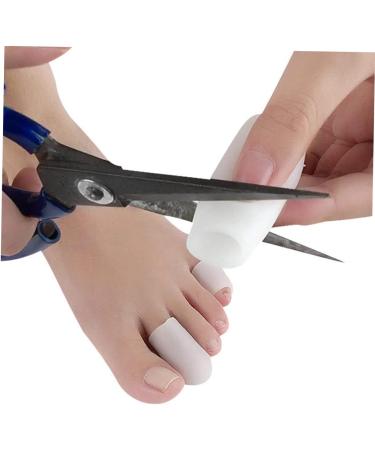 Bunion Toe Gel Protector Sleeves - 10pcs Silicone Rubber Bands for Men and Women - Hammer Toe Spacers - Toe Nail Patch - White Gel Splints - Buy Online on GoSupps.com