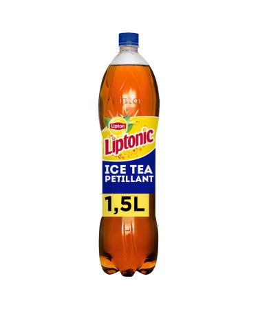 LIPTONIC Boisson Th Glac P tillante Rafra chissante Saveur Citron Vert Format 1 5L - Lot de 4 - vendu par Lot