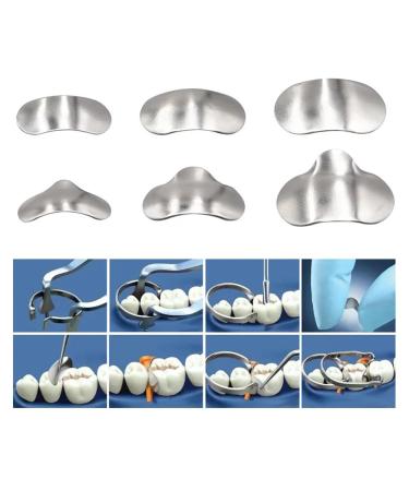 50Pcs Dental 50 m Sectional Contoured Metal Matrices Matrix Kit (Large with No Ledge) - Buy Online on GoSupps.com
